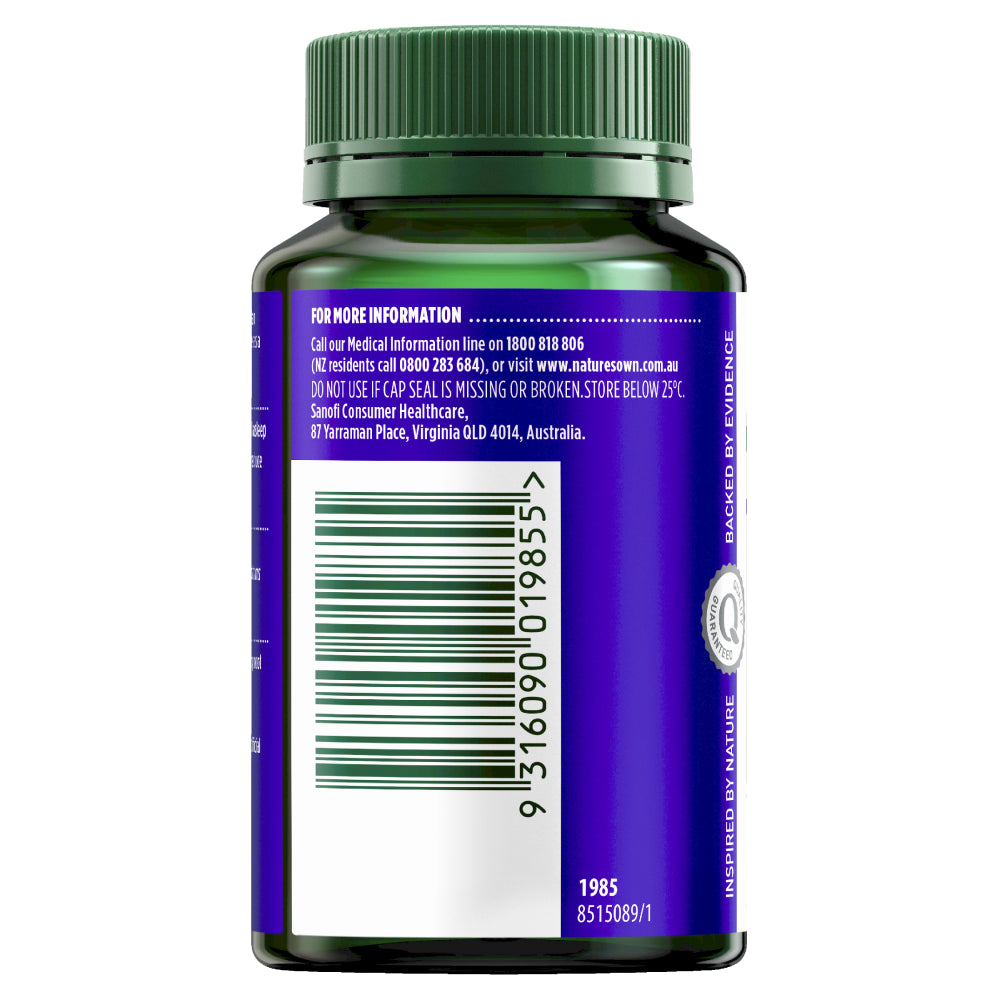 Nature'S Own Valerian Forte 2000Mg 60 Capsules Relieves Sleeplessness