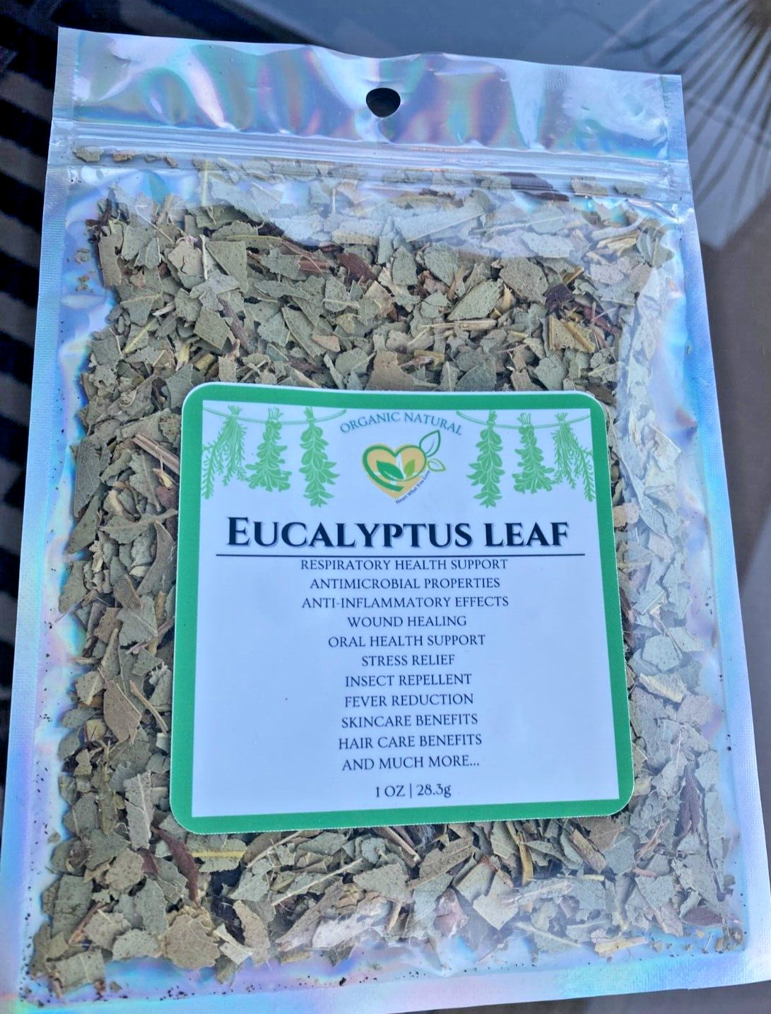 Eucalyptus Leaf Herb Natural Organic Dried Cut  28.3G | 1 OZ Botanical Aid