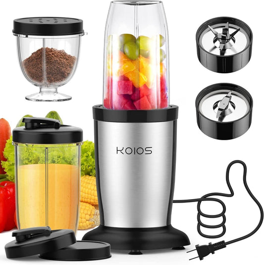 KOIOS Personal Blender 850W Juicer for Shakes Smoothies Seasonings Sauce Kitchen