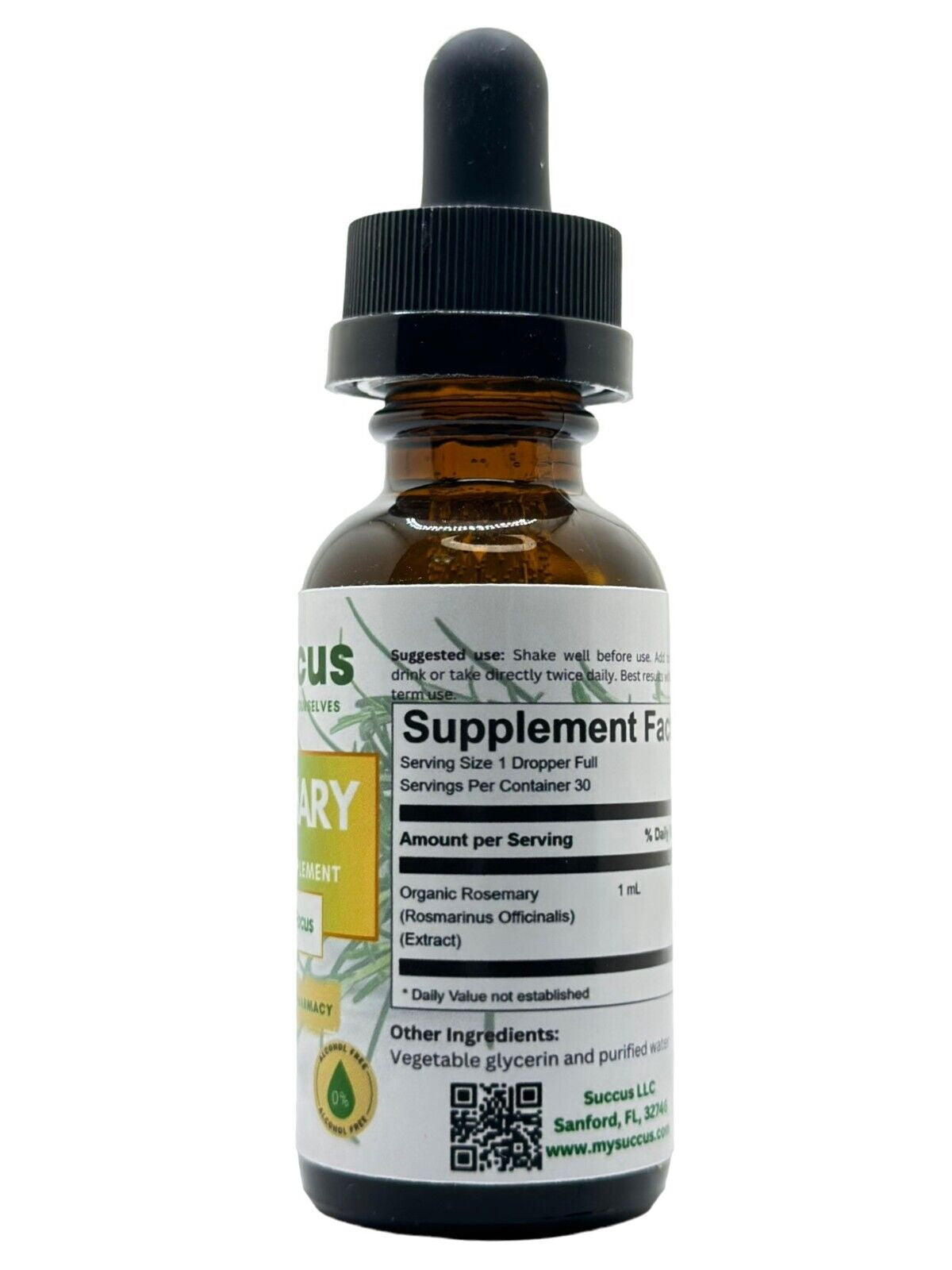 Rosemary Tincture - (Memory & Focus) Alcohol Free