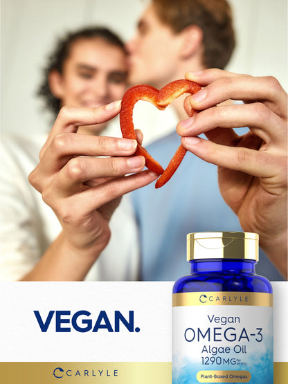 Omega 3 Supplement Vegan | 60 Softgels | from Algae Oil | by Carlyle