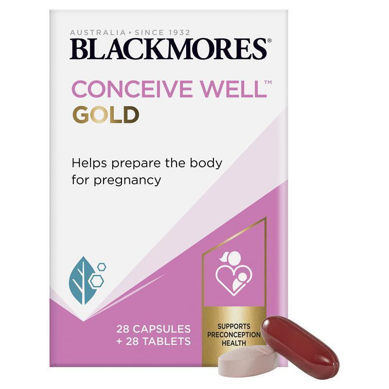 Blackmores Conceive Well Gold 28 Tablets & 28 Capsules