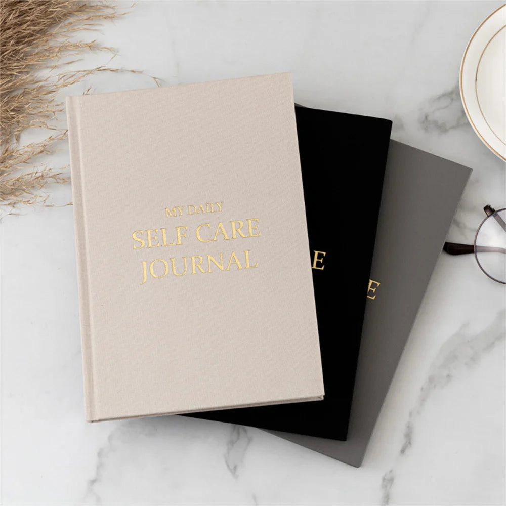 Gratitude Journal Five-Minute Journal Happy Book Self-Help Diary Cloth Cover Notebook