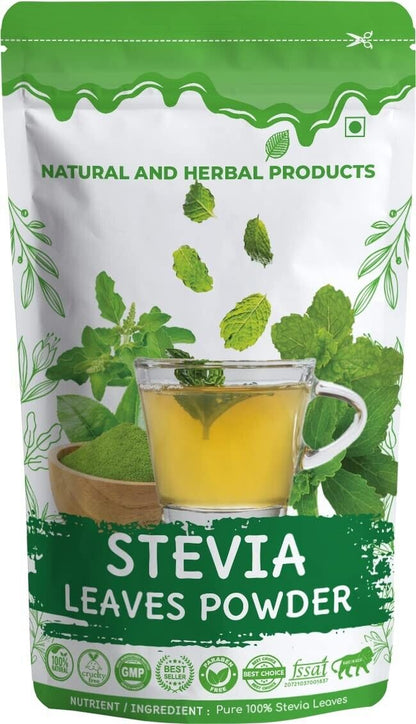 Organic & Natural Stevia Leaves Powder Candyleaf Sweetleaf Leaves for Diabetic