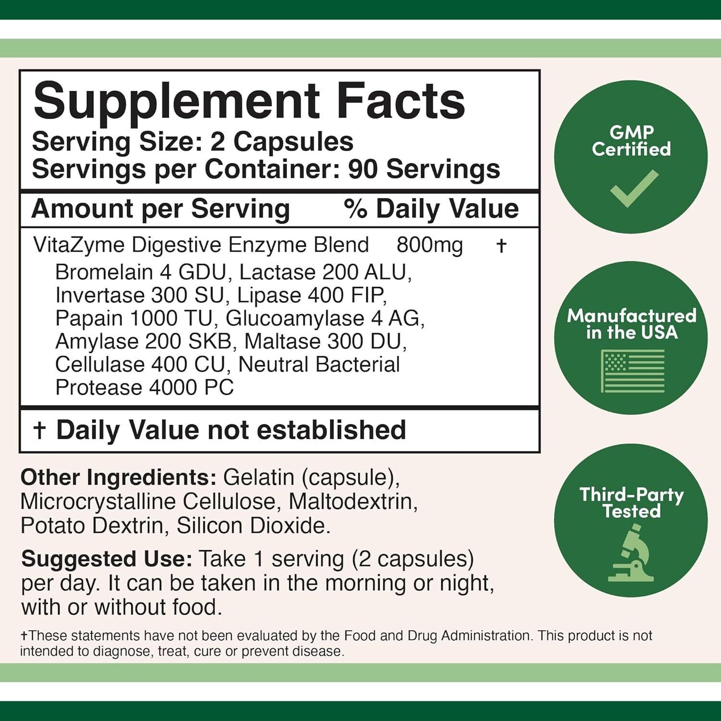 Digestive Enzymes - 800Mg Blend of All 10 Most Essential Digestive and Pancreati