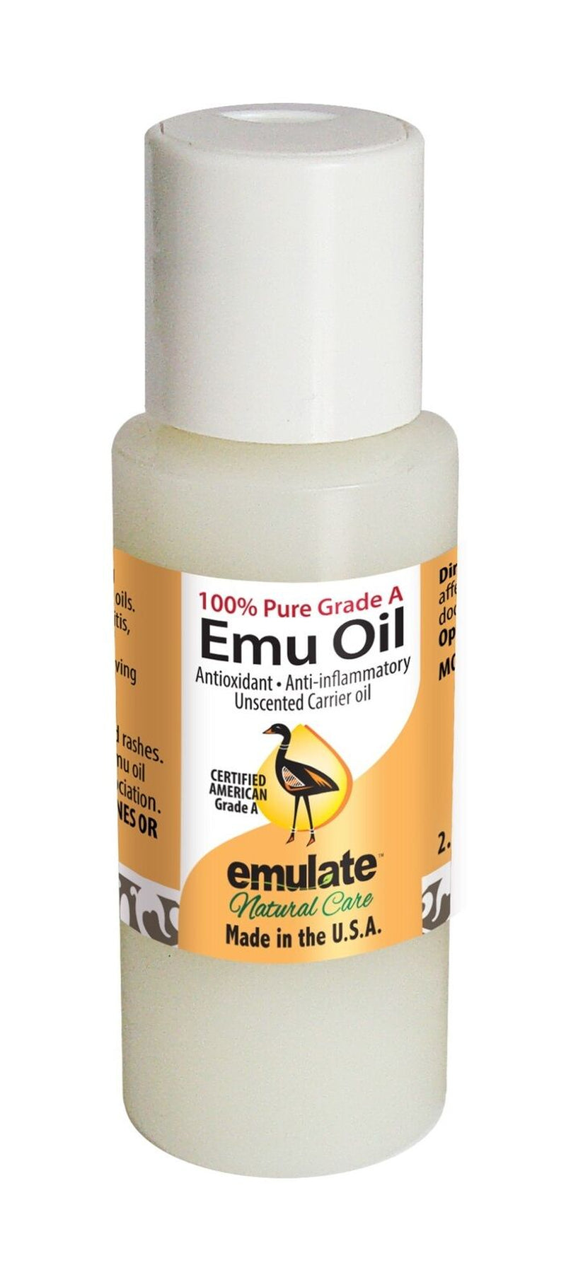 Emulate Natural Care 100% Pure American EMU Oil 2.5 Oz Oil