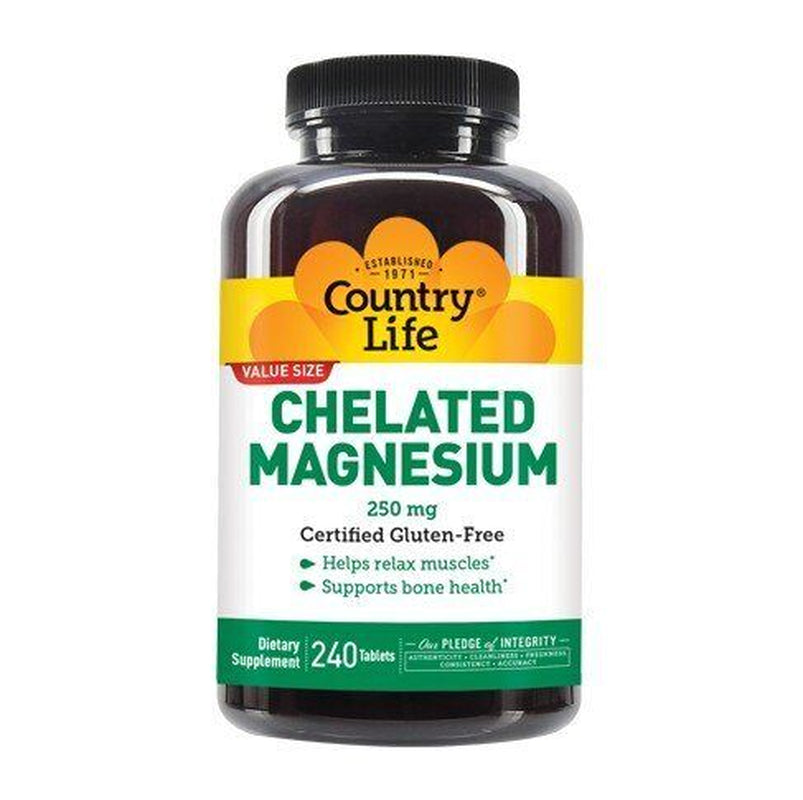 Country Life Chelated Magnesium 250Mg 240 Tablet