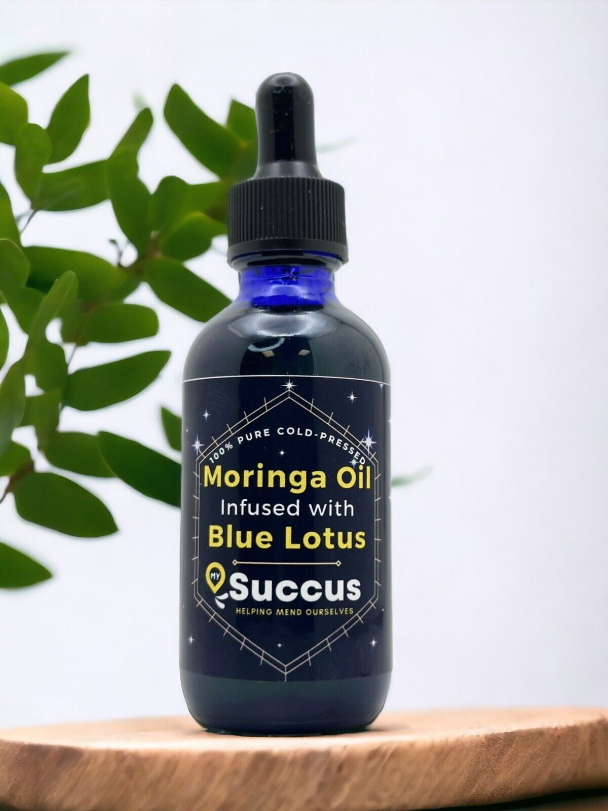 Cold Pressed Moringa Oil Infused W/ Blue Lotus