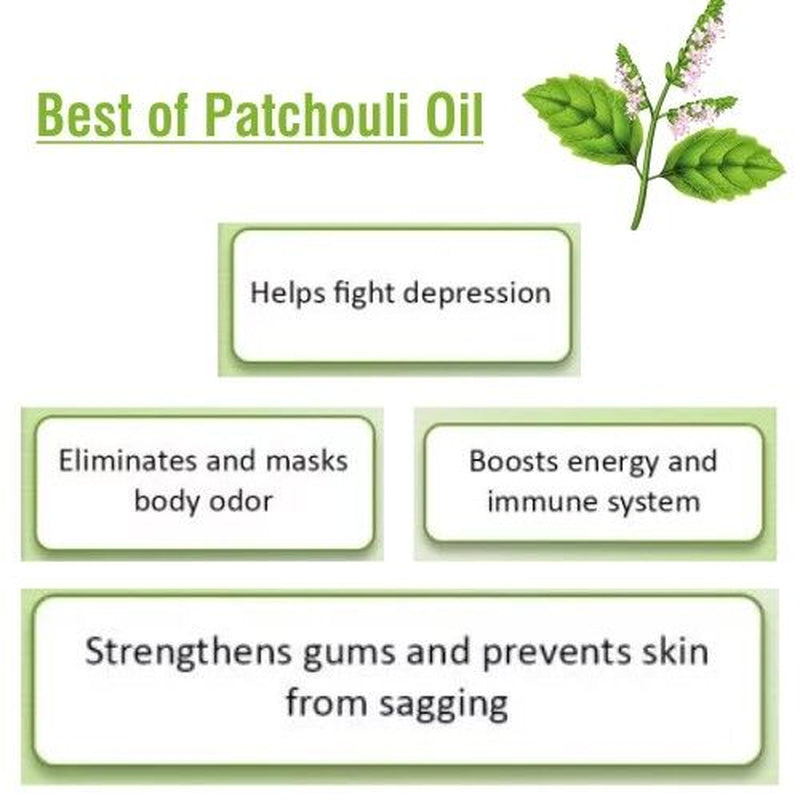 Patchouli (Pogostemon Cablin) 100% Pure & Natural Essential Oil - [10Ml - 25 L].