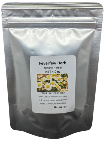 Feverfew Herb - Dried Tanacetum Parthenium C/S 100% from Nature