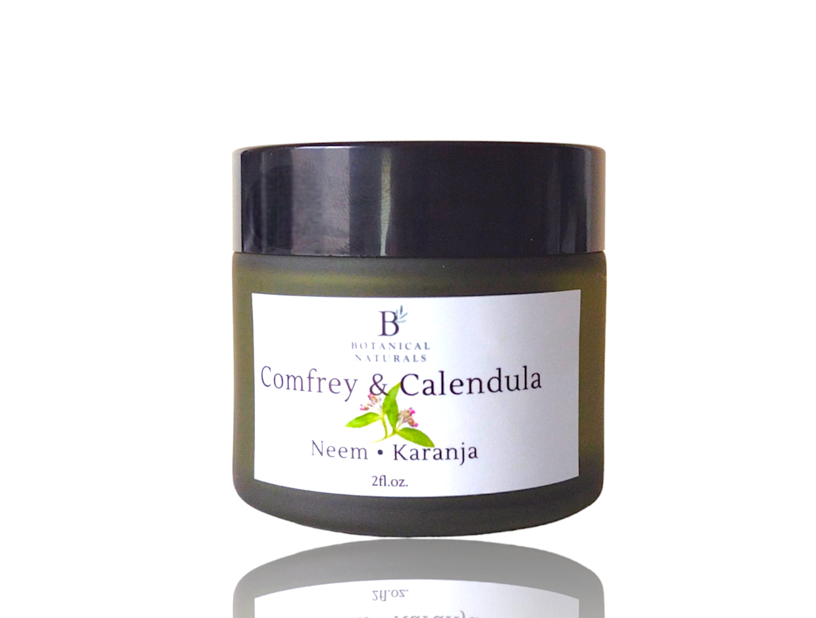 Comfrey & Calendula Herbal Salve with Neem Tea Tree Antifungal, Scabies Scrapes, Lemon Balm Cream