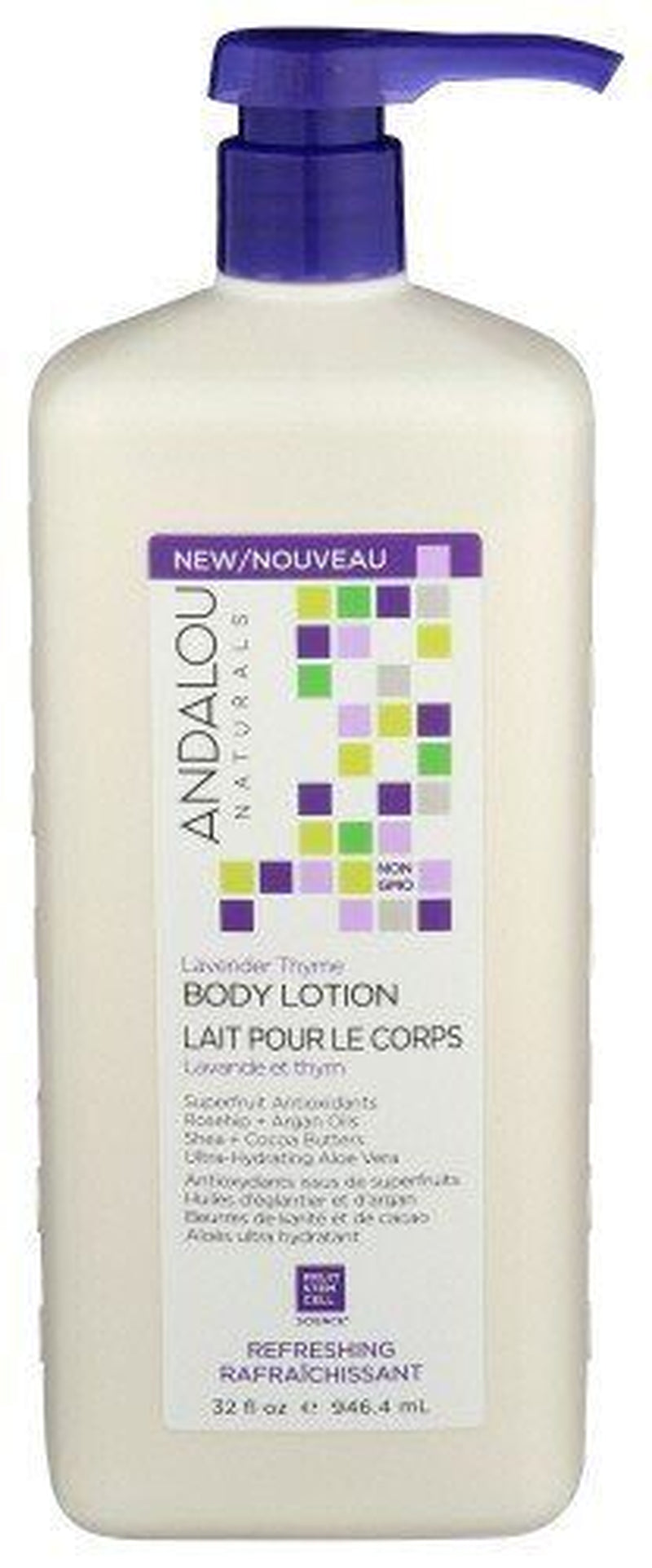 Andalou Naturals Refreshing Body Lotion Lavender Thyme 32 Oz Liquid