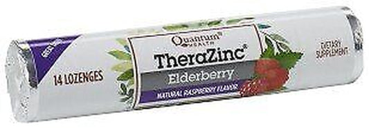 Quantum Health Zinc Elderberry Lozenges Raspberry 14 Lozenge