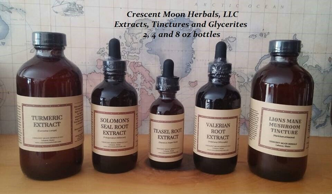 BONESET Liquid Herbal Extract Tincture, 2, 4, 8 Oz, Made in Maine