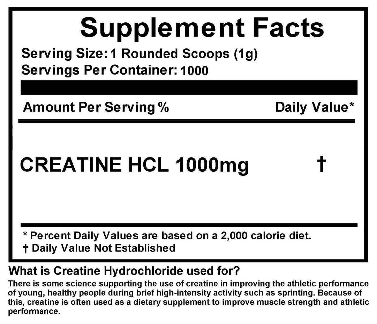 Two 500G (1.1 Lb) X2 NEW CREATINE HYDROCHLORIDE (HCL)