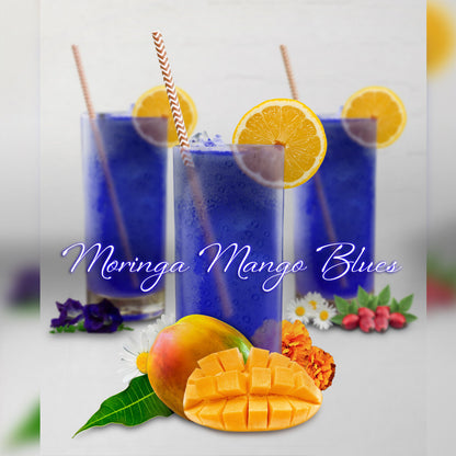 Iced Tea Moringa Mango Blues - the Perfect Nutritious Summery Treat 4Oz