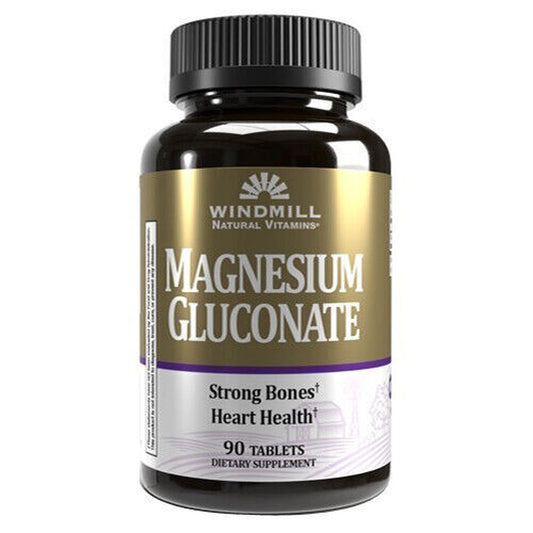 Magnesium Gluconate 90 Tabs 500 Mg by Windmill Health