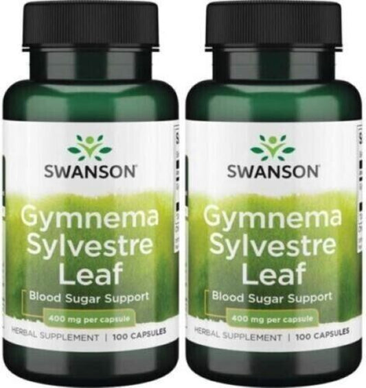 Swanson Gymnema Sylvestre Leaf 400 Milligrams 2 X 100 Capsules