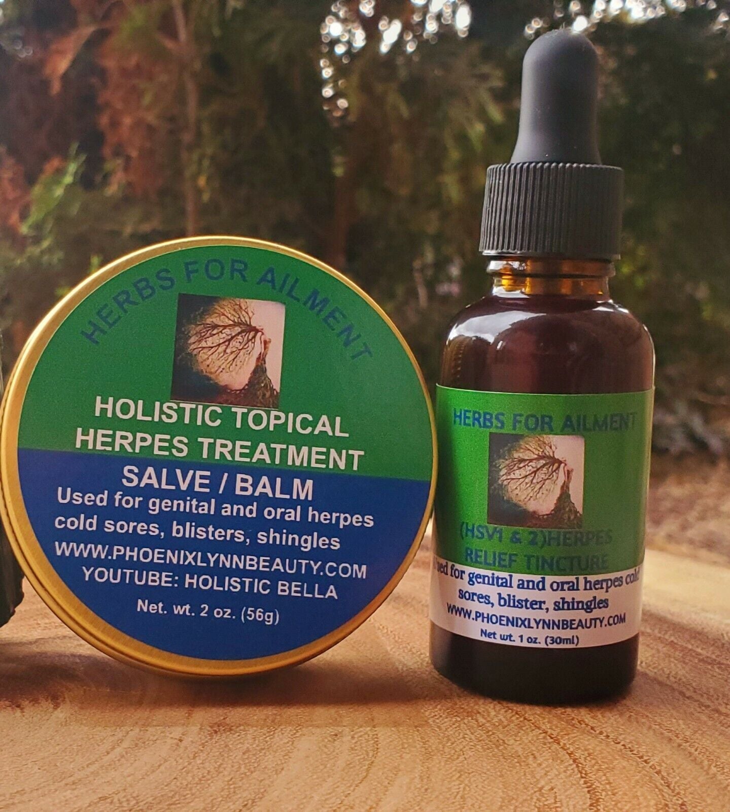 Genital - Oral Herpes COMBO Treatment -Salve and Tincture- Very Potent Together