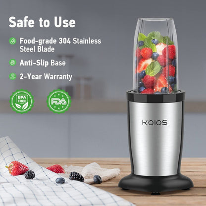 KOIOS Personal Blender 850W Juicer for Shakes Smoothies Seasonings Sauce Kitchen