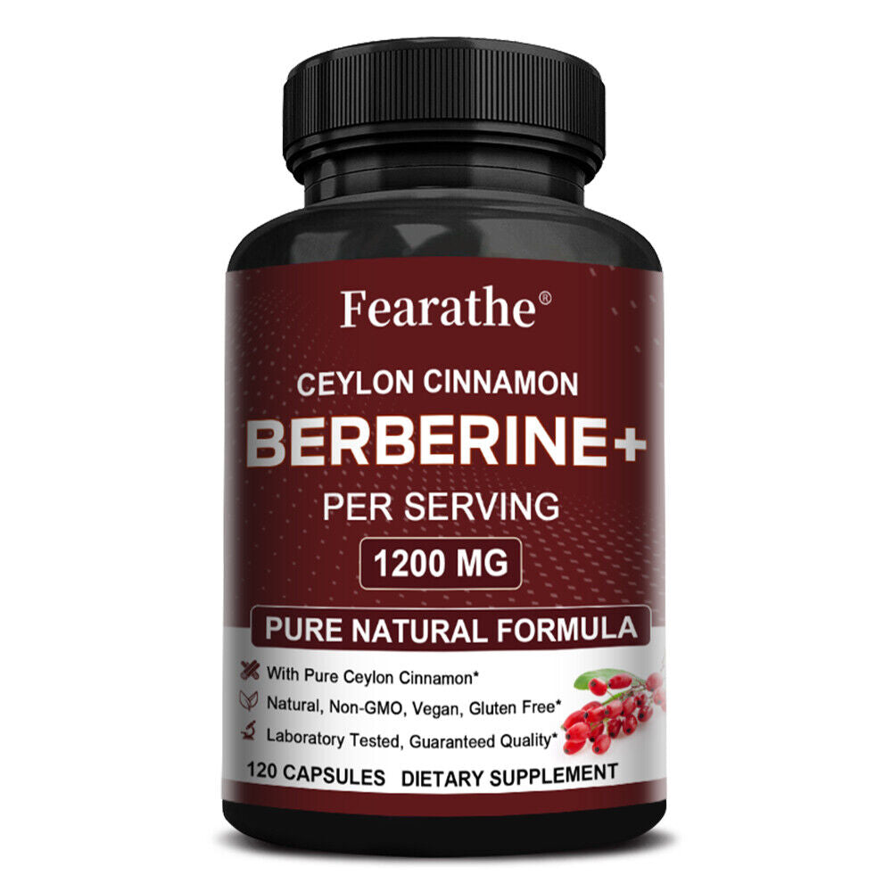 Berberine Supplement 1200Mg per Serving High Absorption Heart Health Support