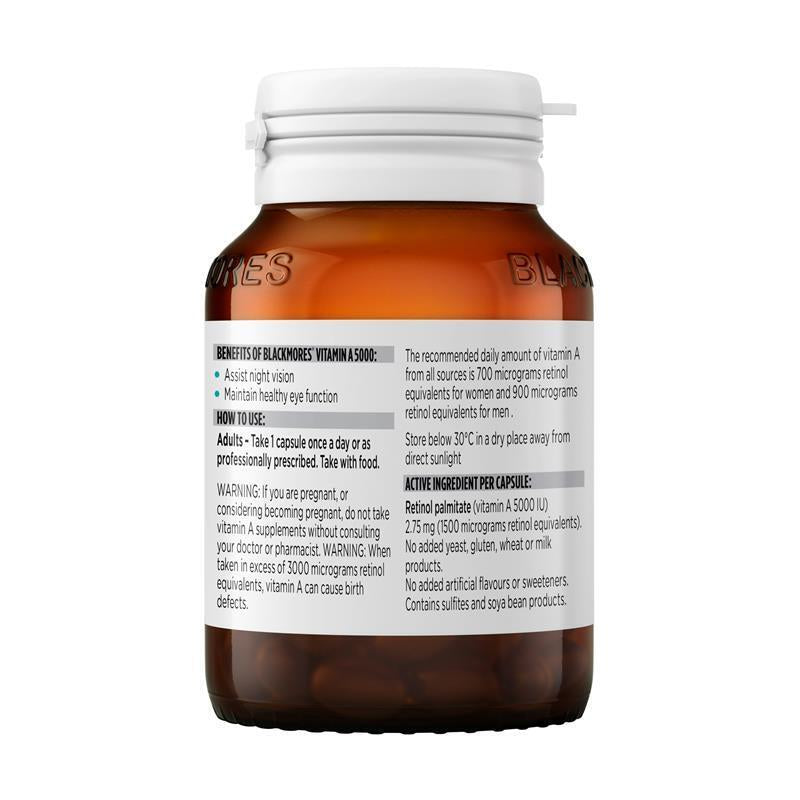 Blackmores Vitamin a 5000IU 150 Capsules