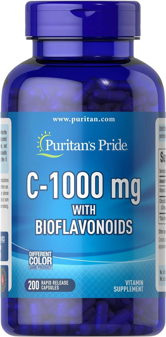 Puritan'S Pride Vitamin C with Bioflavonoids for Immune System Support & Skin He