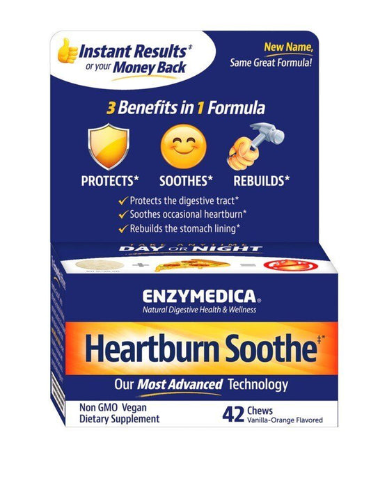 Enzymedica Heartburn Soothe 42 Chewable