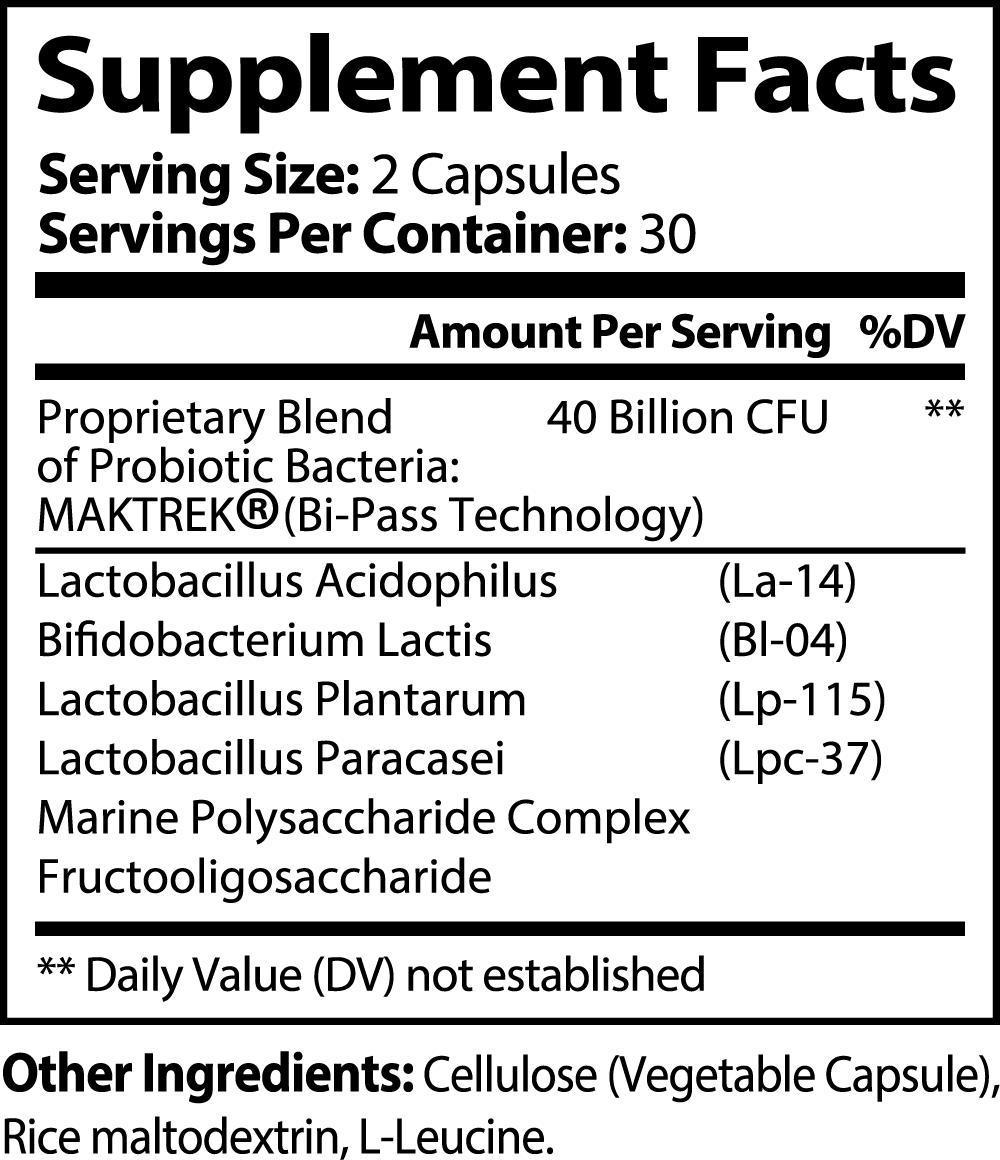 Probiotics 40 Billion with Prebiotics (USA Made)