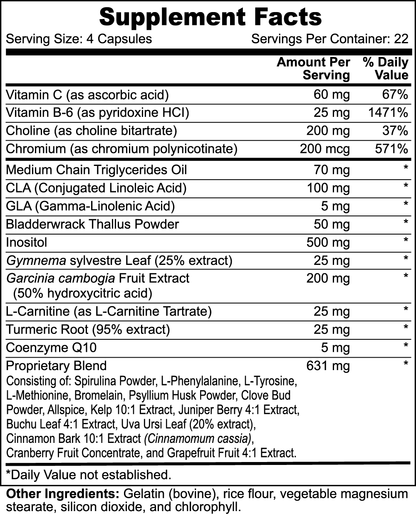 Gluco Guard- Blood Sugar Herbal Support, Super Fat Burner with MCT