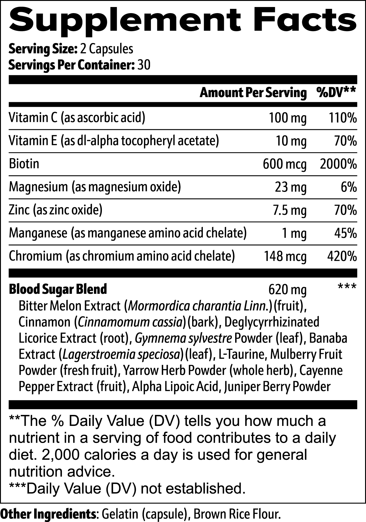 Blood Sugar Natural Balance Support ( sweet relief)