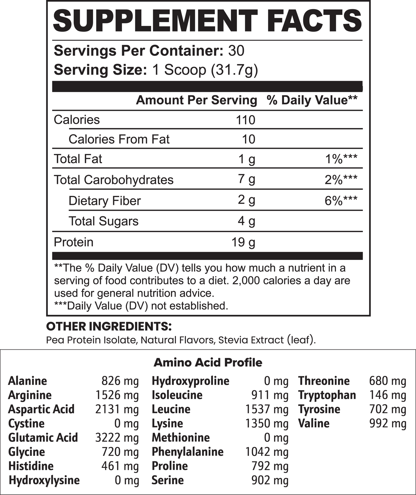 Pea Protein Isolate (Chocolate Fudge) Vegan