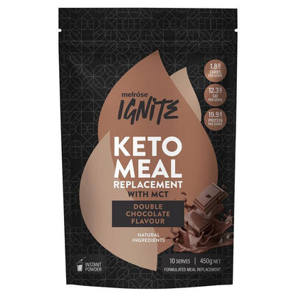 Melrose Ignite Keto Meal Replacement with Double Chocolate 450G