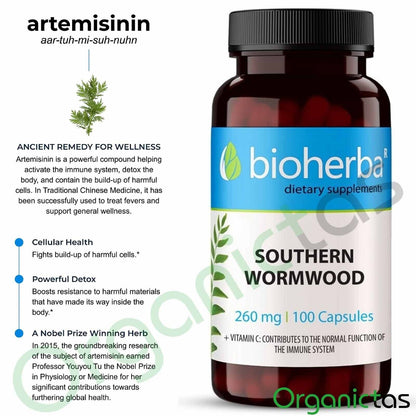 Artemisinin Supplement 260Mg Southern Wormwood Extract 100 Capsules 100D Supply