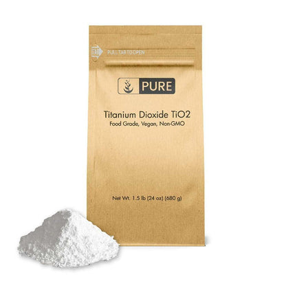 Titanium Dioxide Tio2 (1.5 Lb.) by Pure Organic Ingredients, Eco-Friendly..