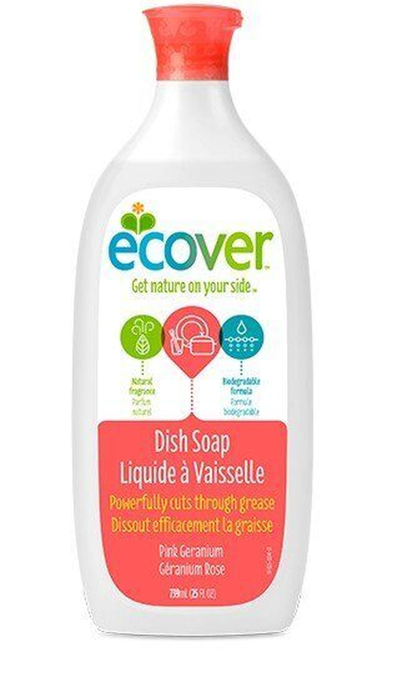 Ecover Liquid Dish Soap Pink Geranium 25 Fl Oz Liquid