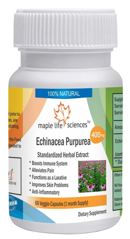 Echinacea Purpurea Extract Capsules Polyphenols Chicoric Acid No Fillers