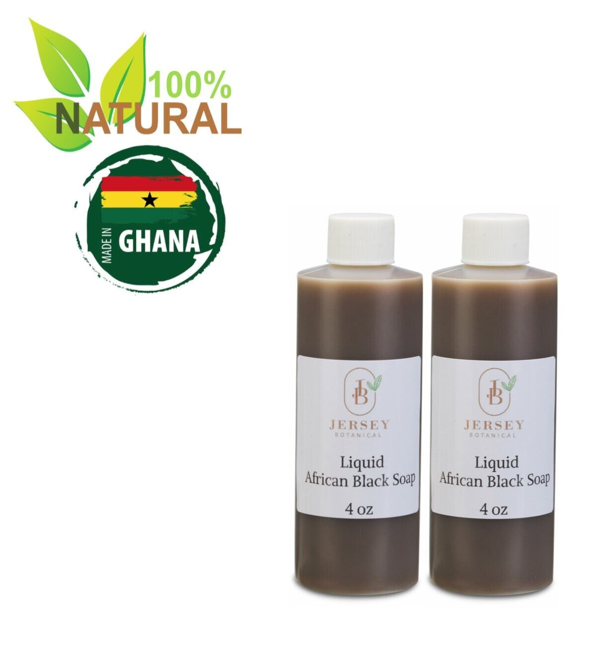 Liquid African Black Soap 100% Pure Natural Raw Organic Face Body Bath Acne Wash