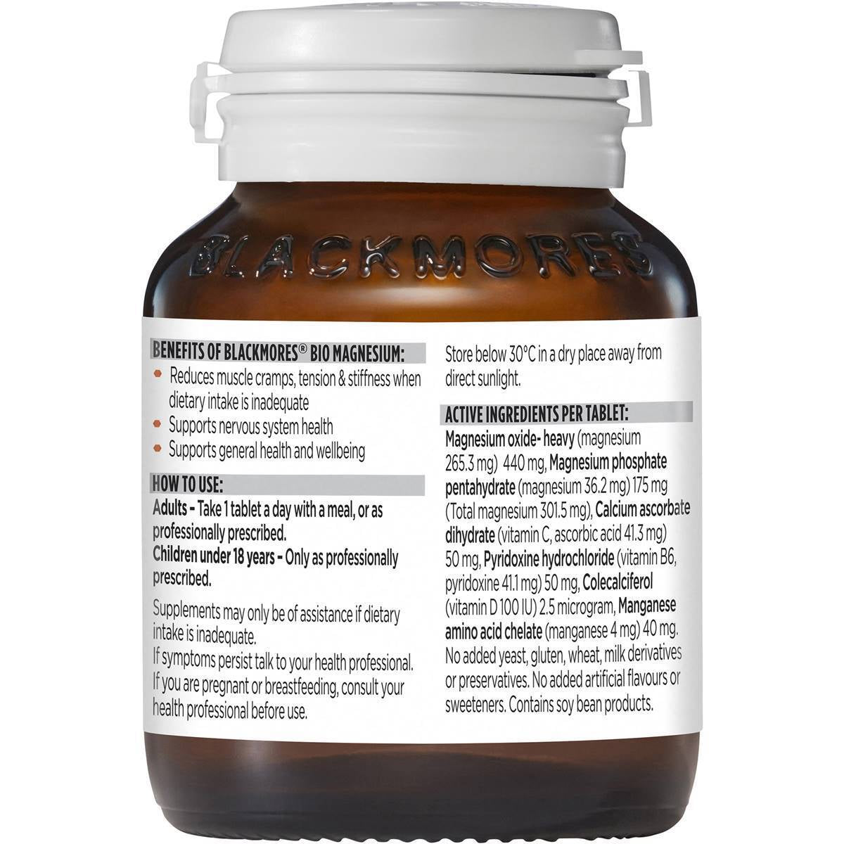 Blackmores Bio Magnesium 50 Tablets