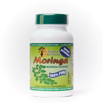 Sunshine Naturals Moringa Leaf 60 Capsules Made in the USA Antioxidant