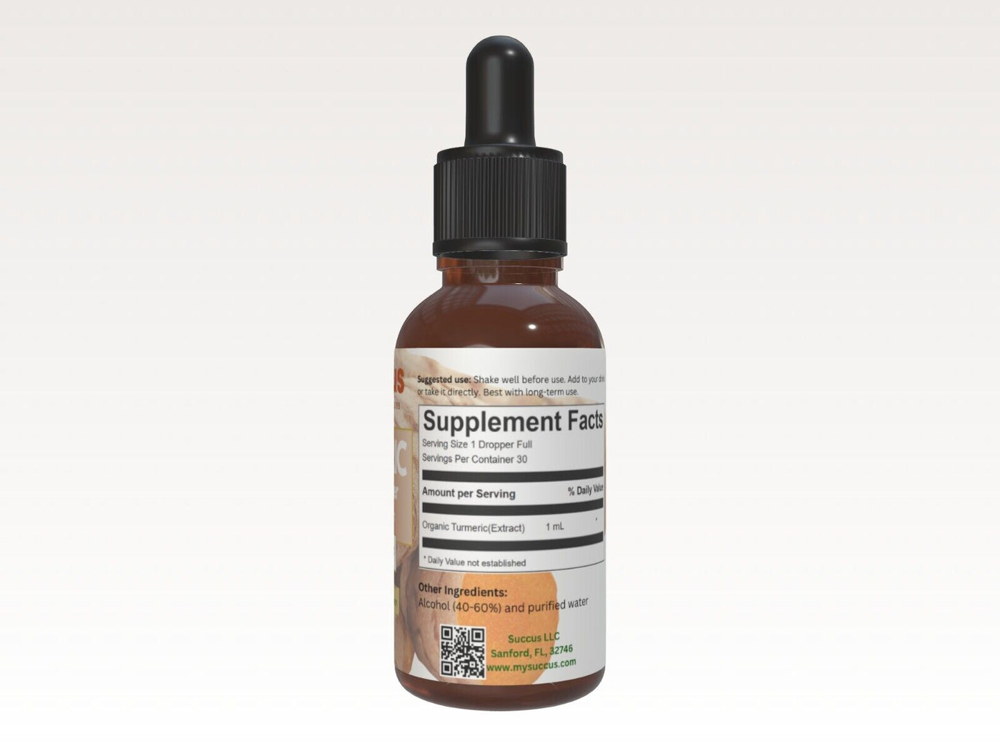 Turmeric W/ Black Pepper Tincture - (Highly Potent Curcumin)