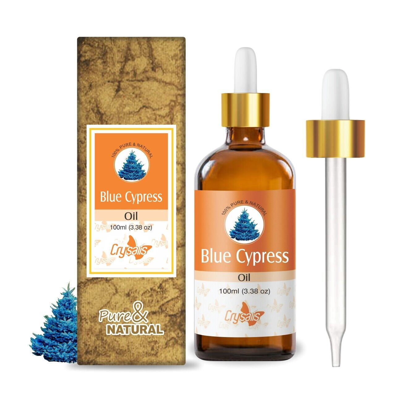 Blue Cypress (Chamaecyparis ) 100% Pure & Natural Essential Oil [15Ml-25 Litre]