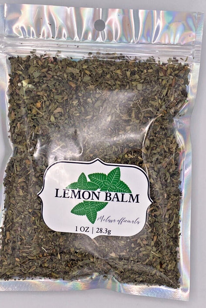 Lemon Balm Cut & Sifted USDA Certified Organic Natural 28.3G 1 OZ Herb Calm Bag