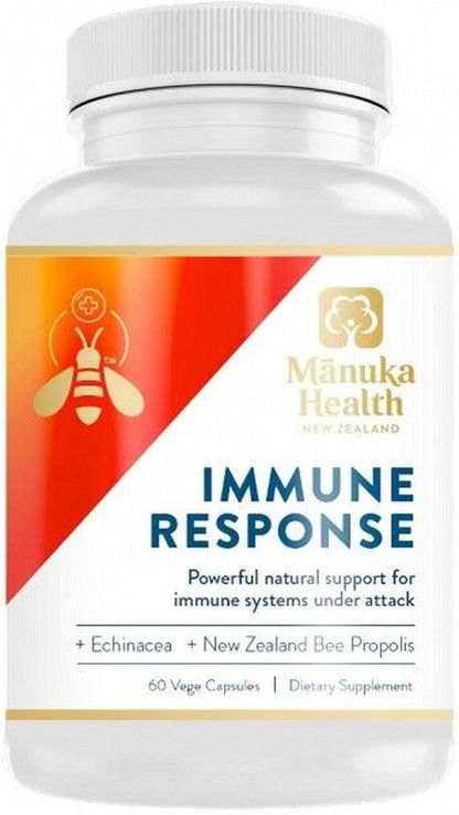 New Manuka Health Immune Response 60 Vege Capsules