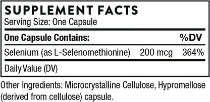 Antioxidant Support Selenium - 200 Mcg Selenium Thorne Research