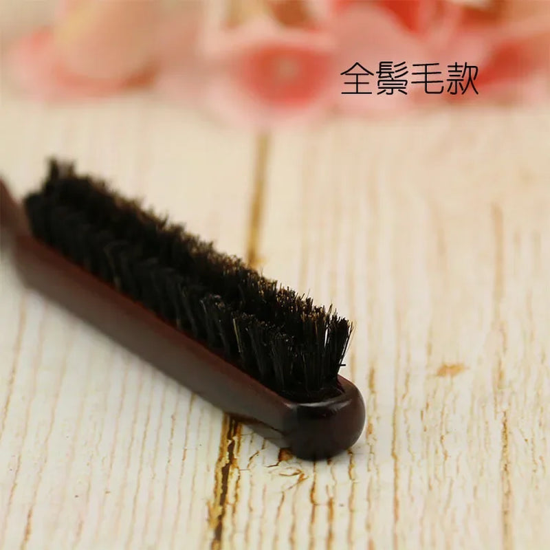 Professional Salon Teasing Back Hair Brushes Boar Bristle Wood Slim Line Comb Hairbrush Extension Hairdressing Styling Tools DIY