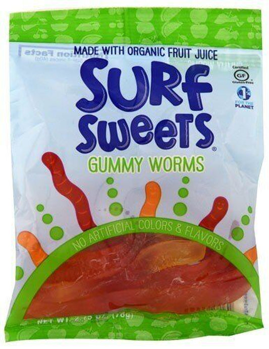 Surf Sweets Gummy Worms 2.75 Oz Bag