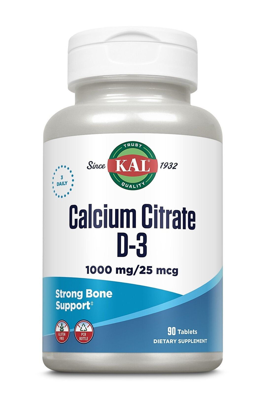 Kal Calcium Citrate - D3 1,000 90 Tablet