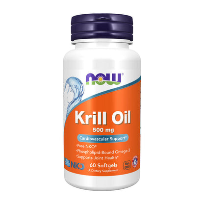 Krill Oil 500Mg 60 Softgels Cardiovascular Support, Joint Health