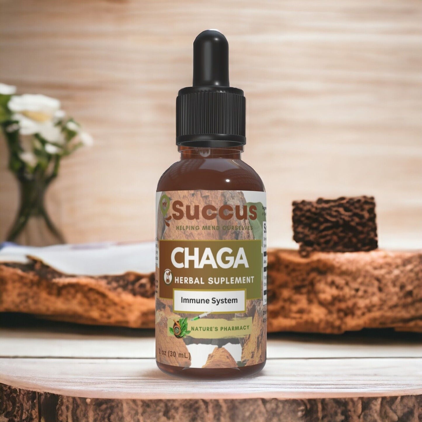 Chaga Tincture - (Highly Potent)